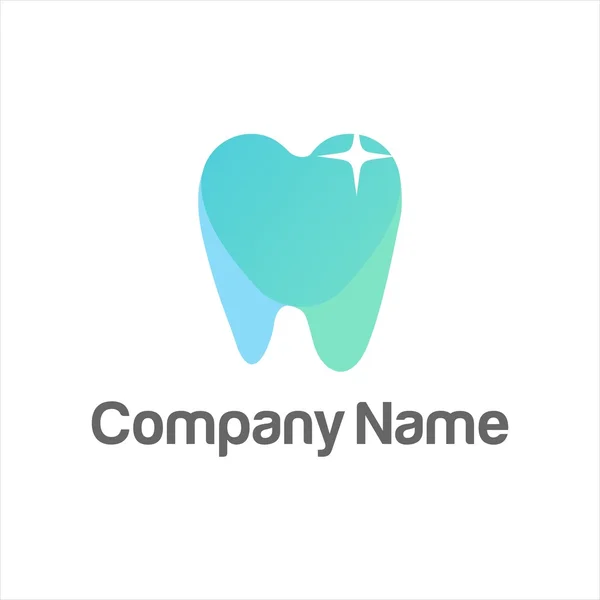 Logotipo de la compañía dentista dental — Vector de stock