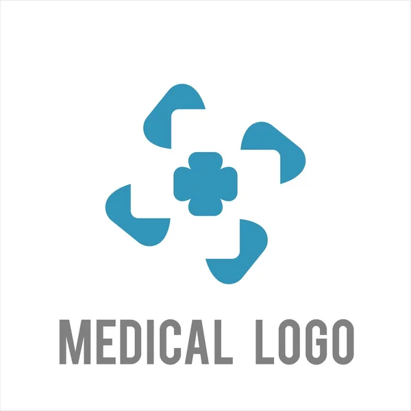 Logo del hospital de salud médica — Vector de stock