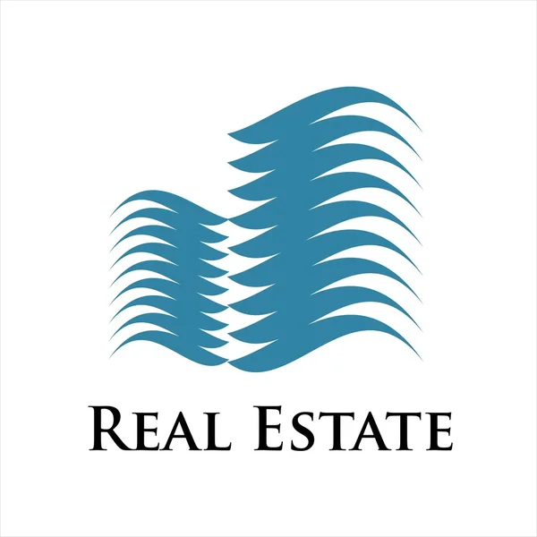 Real estate vlastnost logo — Stockový vektor