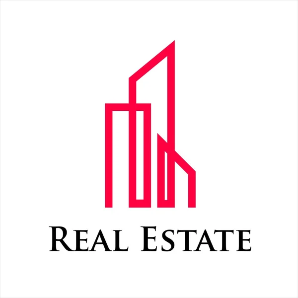 Логотип недвижимости — стоковый вектор