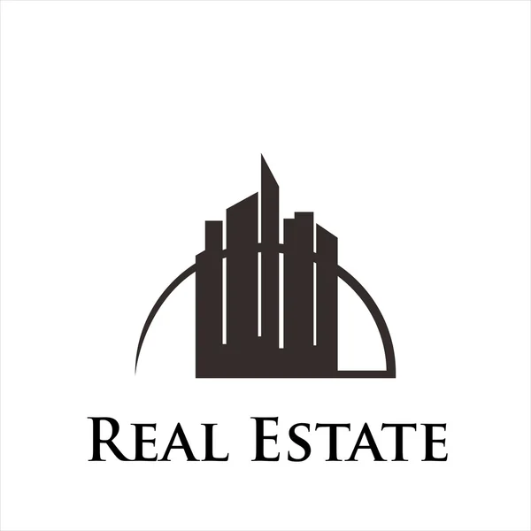 Real estate vlastnost logo — Stockový vektor