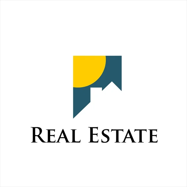 Real estate vlastnost logo — Stockový vektor