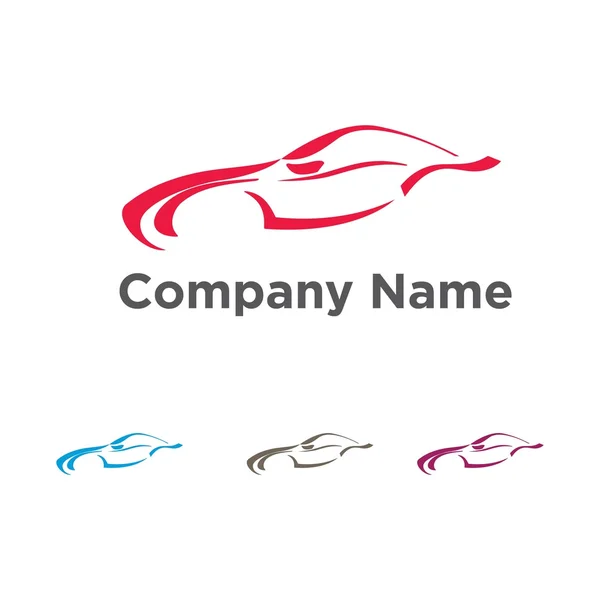 Automotive Car Racing Vector Logo — Stock Vector