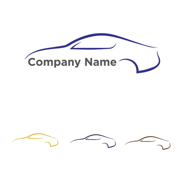 Automóvel carro corrida vetor logotipo — Vetor de Stock