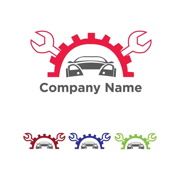 Automóvel carro corrida vetor logotipo — Vetor de Stock