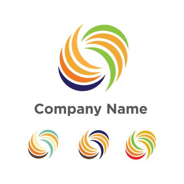 Topluluk bussines soyut logo vektör