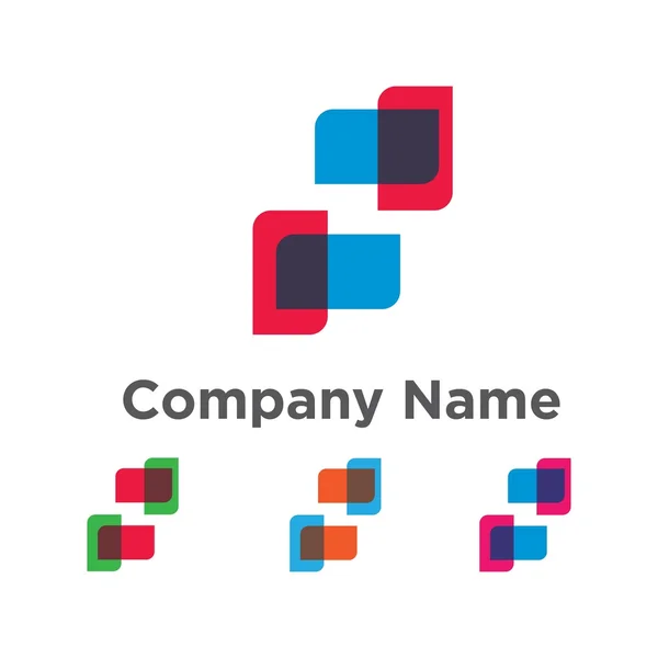 Bussines comunitários vetor logotipo abstrato —  Vetores de Stock