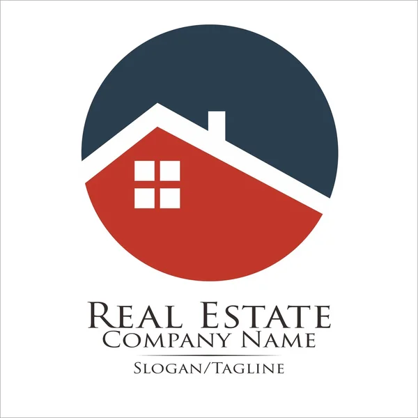 Perusahaan logo bangunan real estate - Stok Vektor