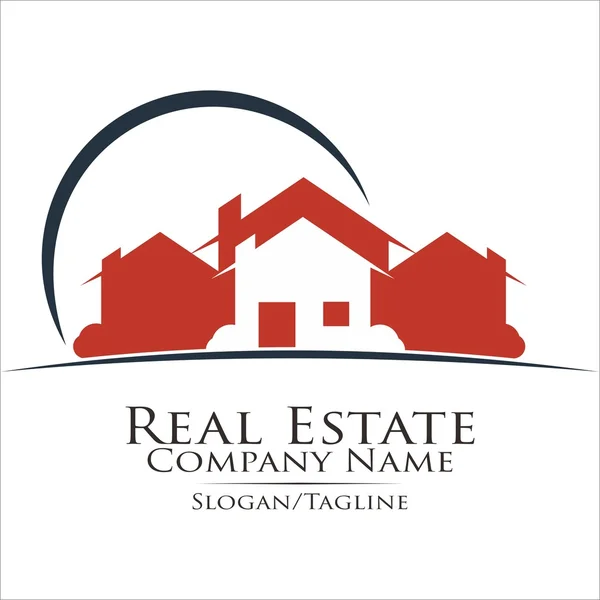 Real estate building property logo company — Stock Vector