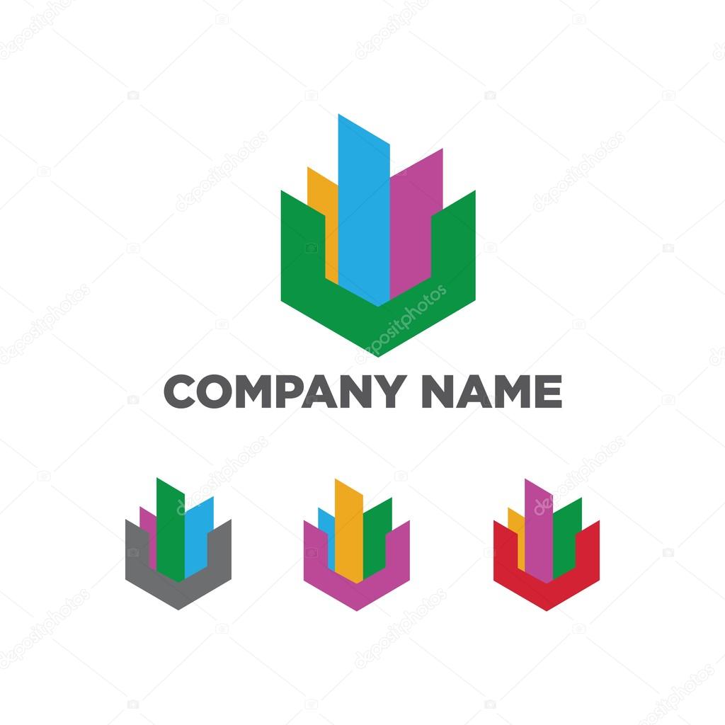 Real estate building property logo company