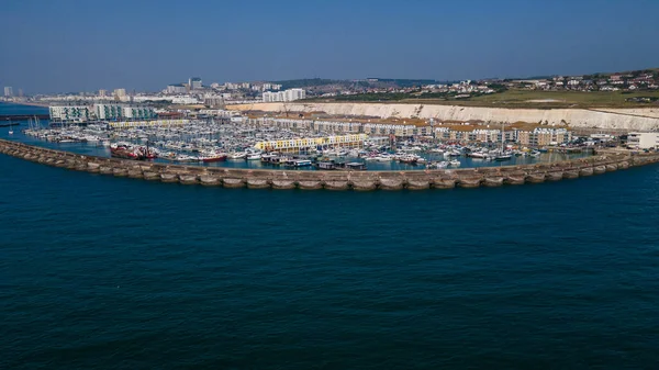 Docas Cheias Barcos Iates Estacionados Perto Brighton East Sussex Reino — Fotografia de Stock