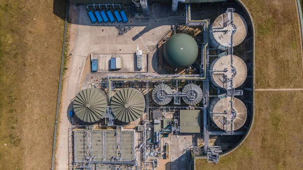 ブライトンに近い製油所の空中ビュー イーストサセックス イギリス — ストック写真