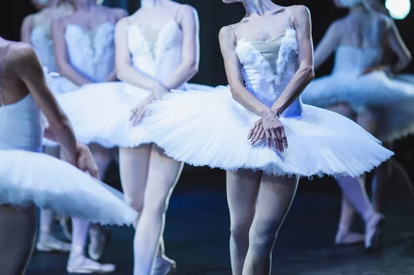 Mãos de bailarinas. Lago dos cisnes de ballet. Declaração de balé . — Fotografia de Stock