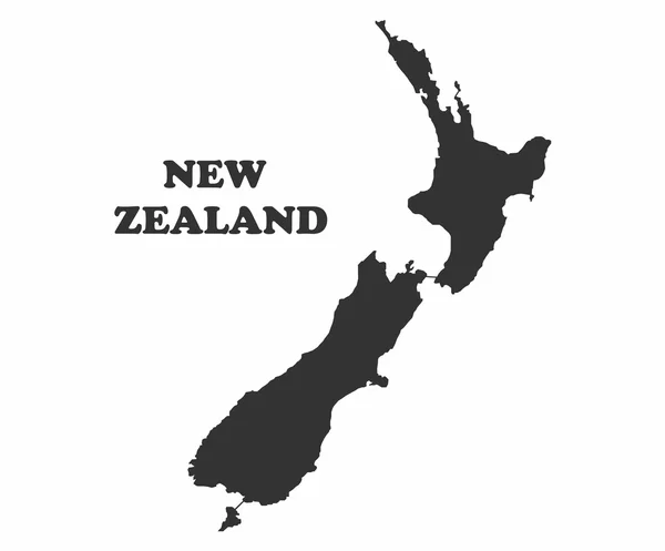 Concept map of New Zealand — Stock Vector