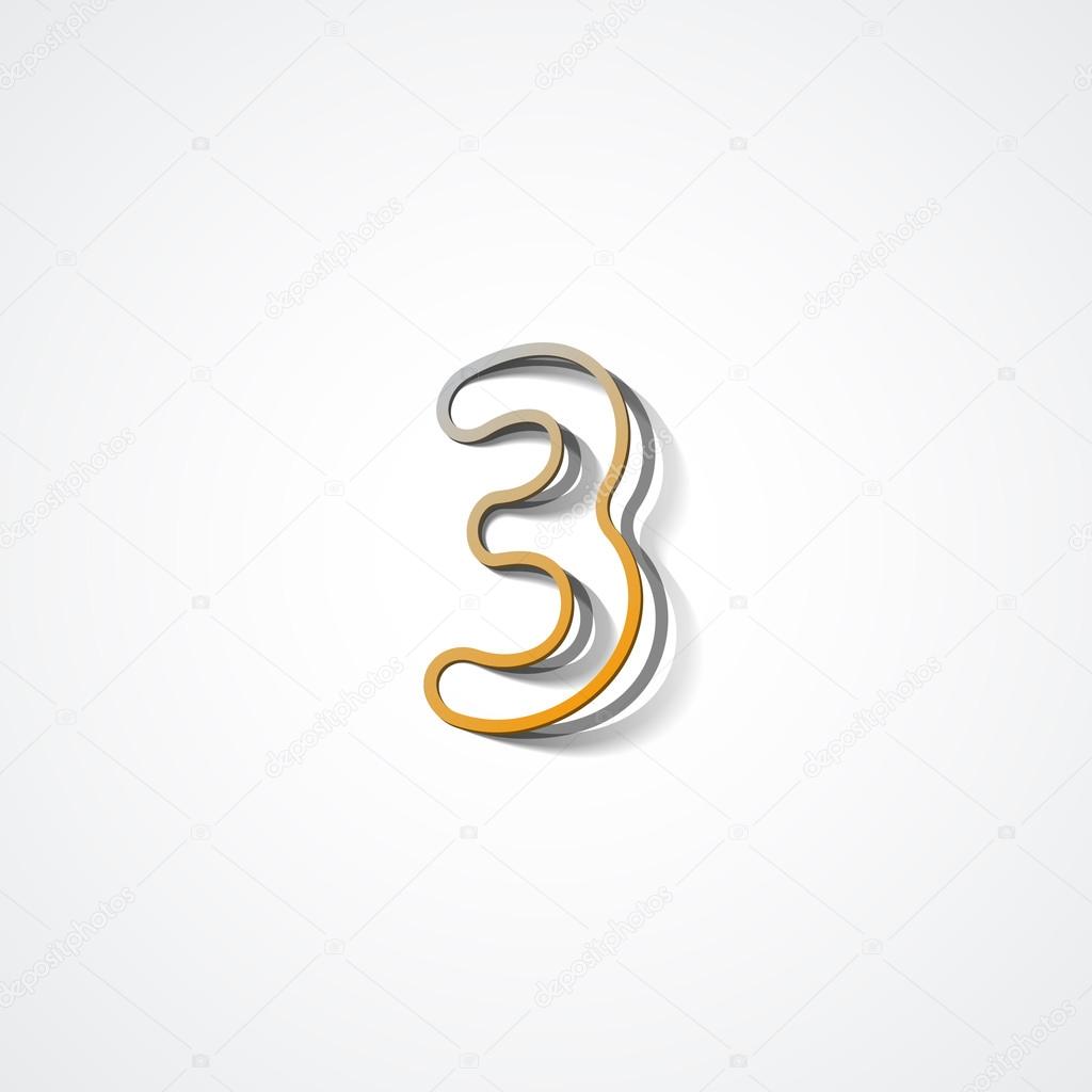 Web icon  number collection - 3