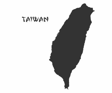 Concept map of Taiwan clipart