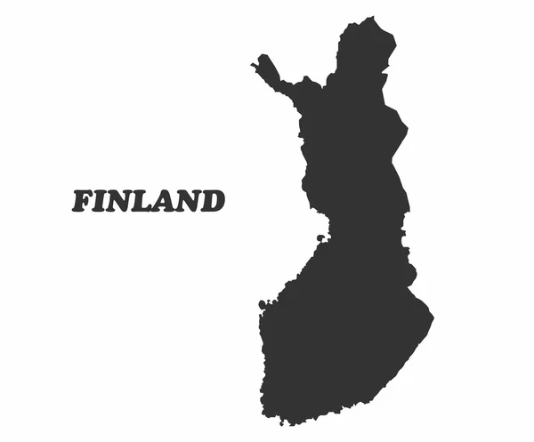 Mappa concettuale della Finlandia — Vettoriale Stock