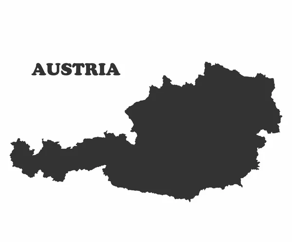 Konzeptkarte von Österreich — Stockvektor