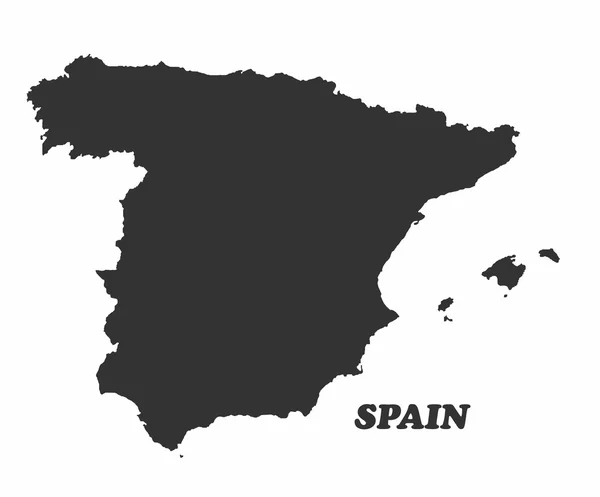 Mapa do conceito de Espanha — Vetor de Stock