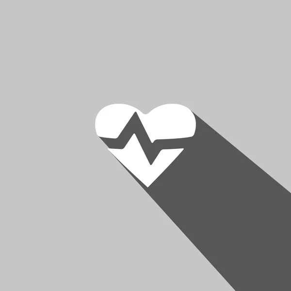 Herzfrequenz-Web-Ikone — Stockvektor
