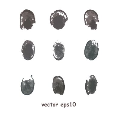 Beyaz arka plan üzerinde izole parmak kümesi