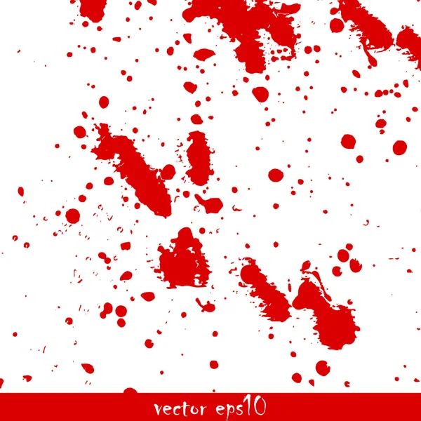 Splattered blood stains — Stock Vector