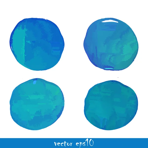 Sfondo acquerello blu — Vettoriale Stock