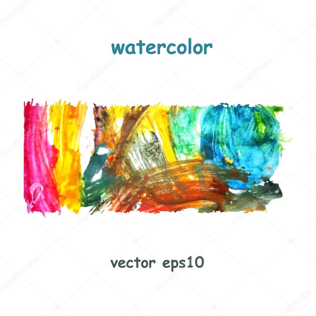 Watercolor colorful background