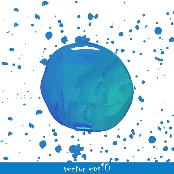青い水彩の背景 — ストックベクタ