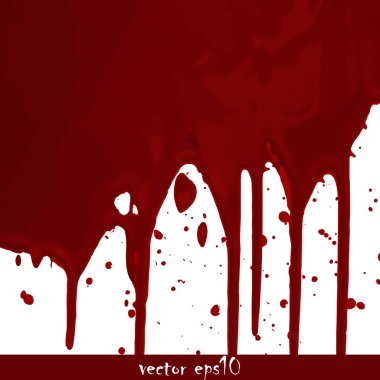 Splattered blood stains clipart