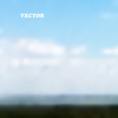 çayır bulutlar ile mavi gökyüzü altında