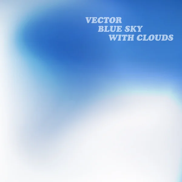 Wolken am blauen Himmel — Stockvektor
