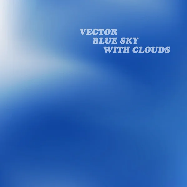 Clouds in the blue sky — Stock Vector