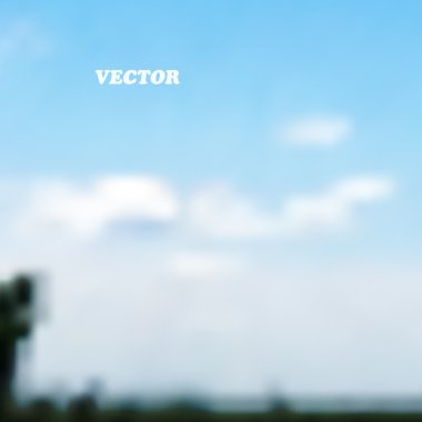 çayır bulutlar ile mavi gökyüzü altında