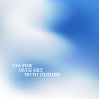 Mavi gökyüzündeki bulutlar