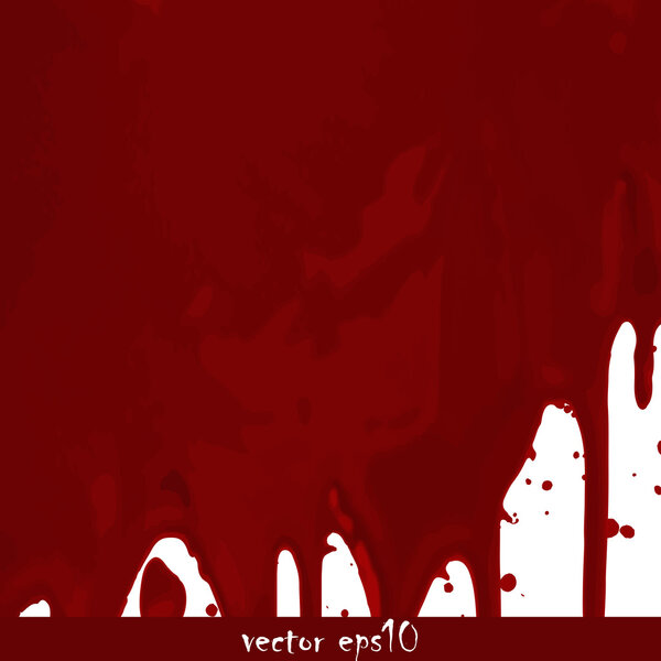 Splattered blood stains