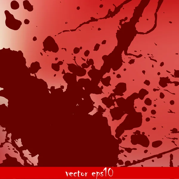 Splattered blood stains — Stock Vector