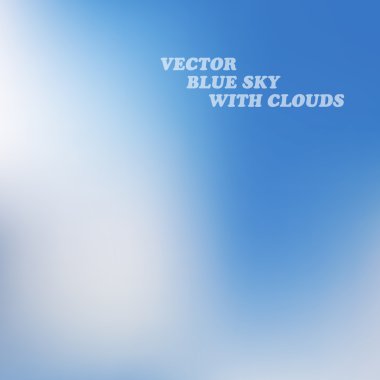 Mavi gökyüzündeki bulutlar