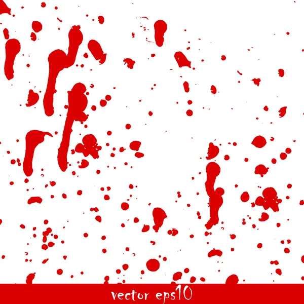 Splattered blood stains — Stock Vector