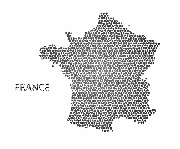 프랑스의 개념 지도 — 스톡 벡터