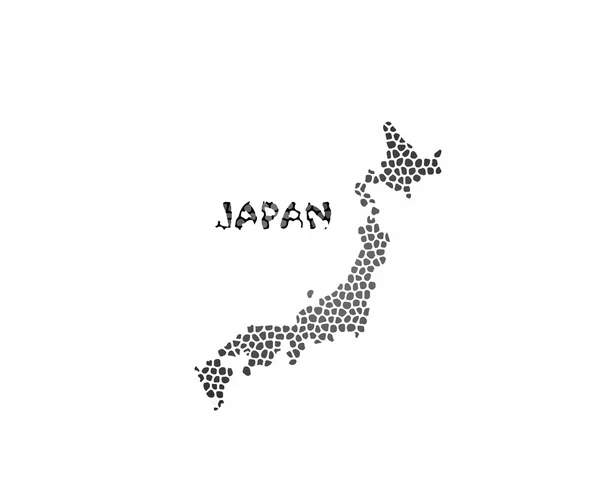 Mapa conceptual de Japón — Vector de stock