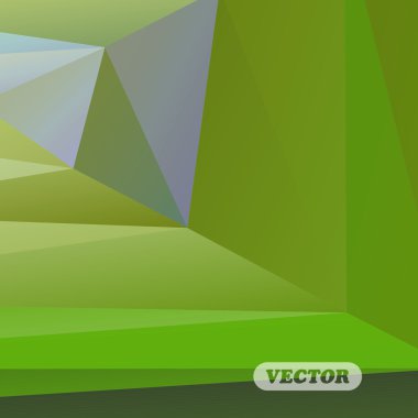 Soyut renkli üçgenler