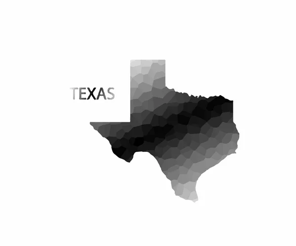 Konzeptkarte von Texas — Stockvektor