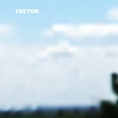 çayır bulutlar ile mavi gökyüzü altında