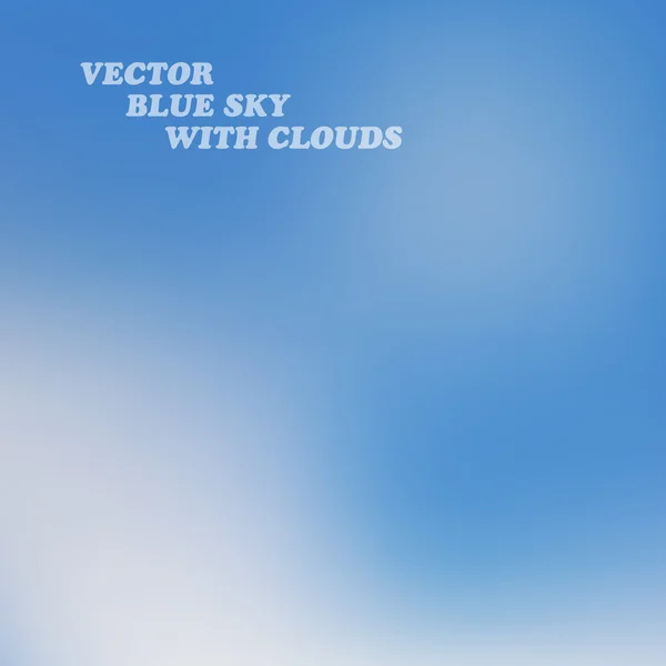 Wolken am blauen Himmel — Stockvektor