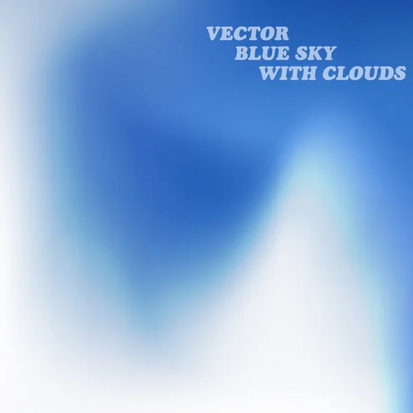 Облака в голубом небе — стоковый вектор