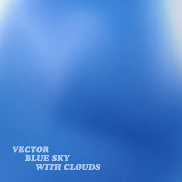 Clouds in the blue sky — Stock Vector