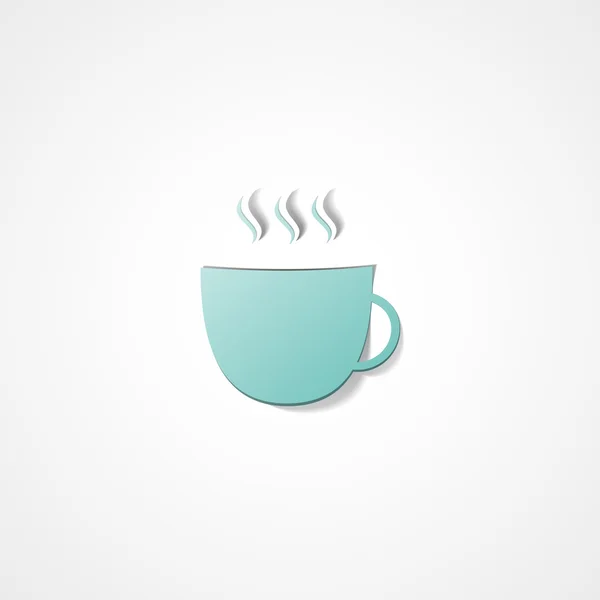 Taza de café icono web — Vector de stock