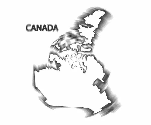 Carte conceptuelle du Canada — Image vectorielle