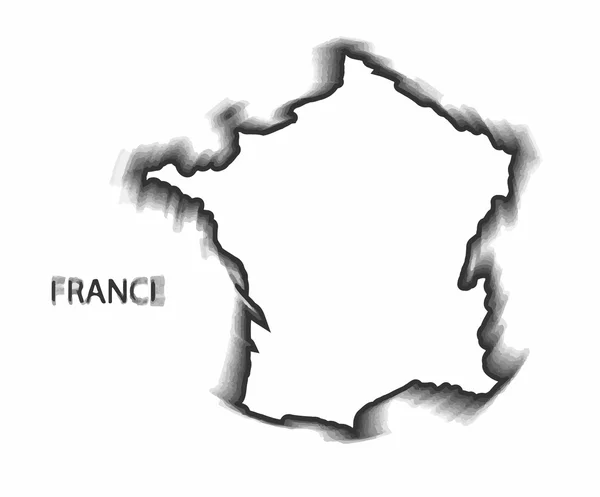 Концепція мапа Франції — стоковий вектор